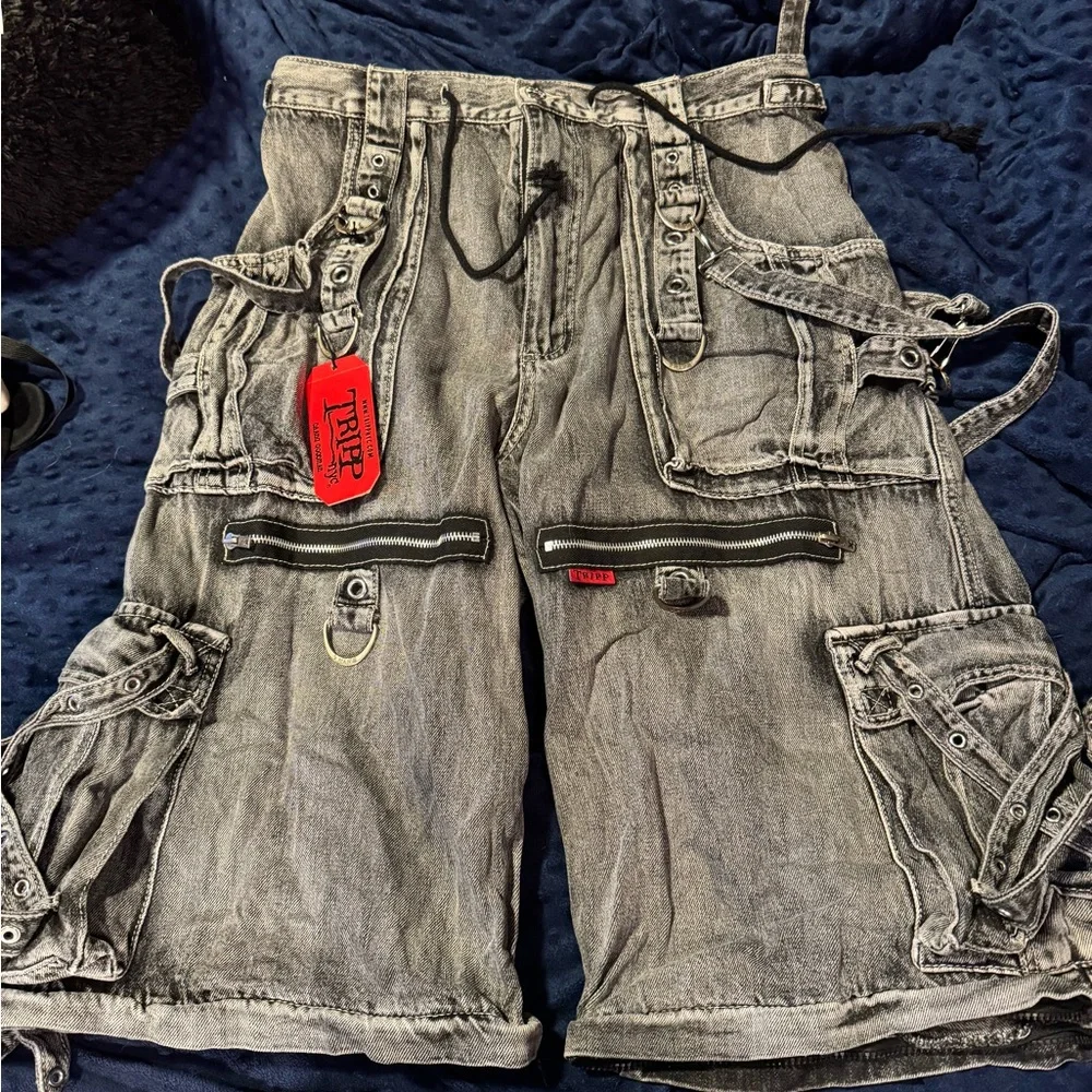 Tripp NYC Black Denim Fog Wash Pants - Picture 6 of 8